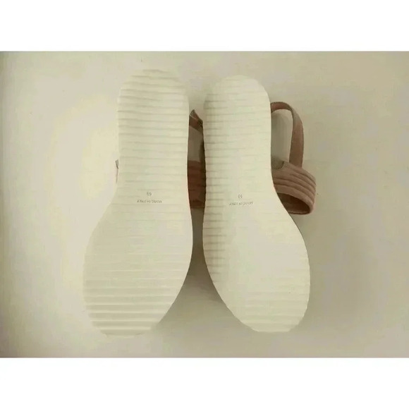 Luca Grossi Womens Sandals Beige Suede Open Toe Slingback Buckle Size 40 - Picture 8 of 10